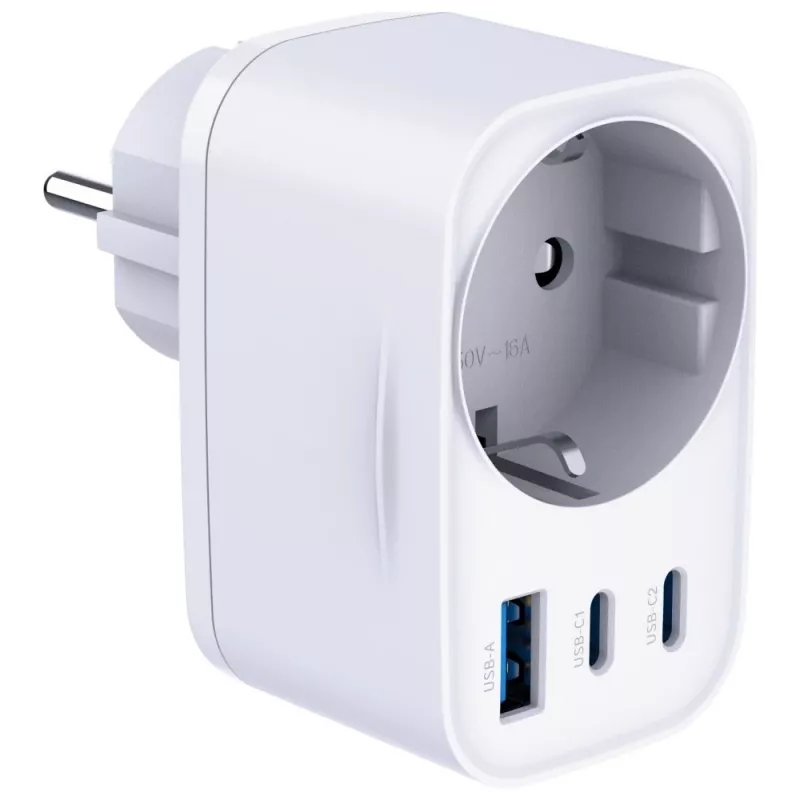 3MK Charger Comfort Charger GaN 30W White – USB power adapter, 30W GaN output