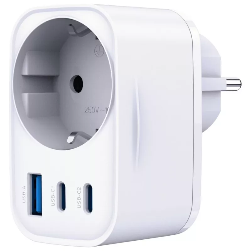 3MK Charger Comfort Charger GaN 30W White – USB power adapter, 30W GaN output