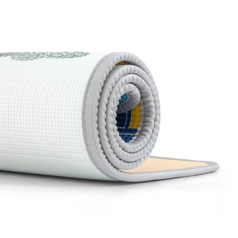 Rolled foam mat teddy bears and pastel road