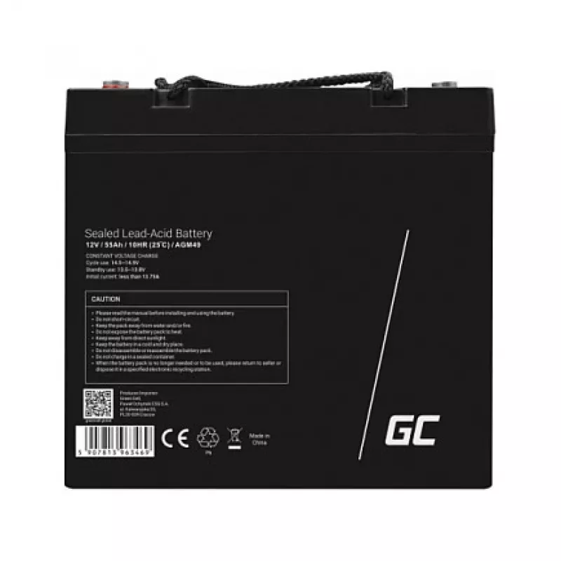 AGM Battery Green Cell AGM49 55 Ah 12 V Marine Leisure