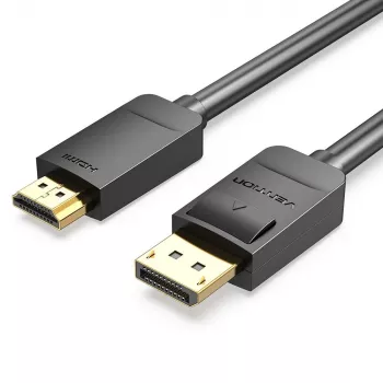 Cable DP to HDMI 2M/BLACK Hadbh Vention