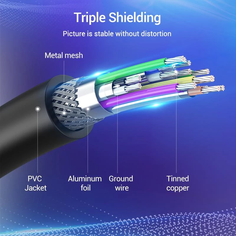 Cable DP to HDMI 2M/BLACK Hadbh Vention