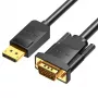 Cable DP to VGA 2M/BLACK Hblbh Vention