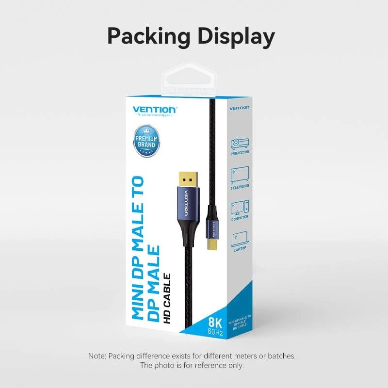 Cable Mini DP to DP 2M/BLUE Hcflh Vention