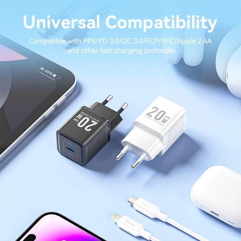 Mobile Charger Wall USB-C/20W TZ-FEPW0-EU-02 Vention