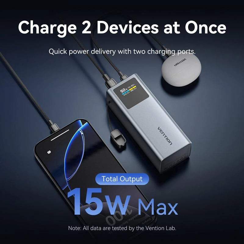 Power Bank USB 20000MAH 100W/FKCH0 Vention