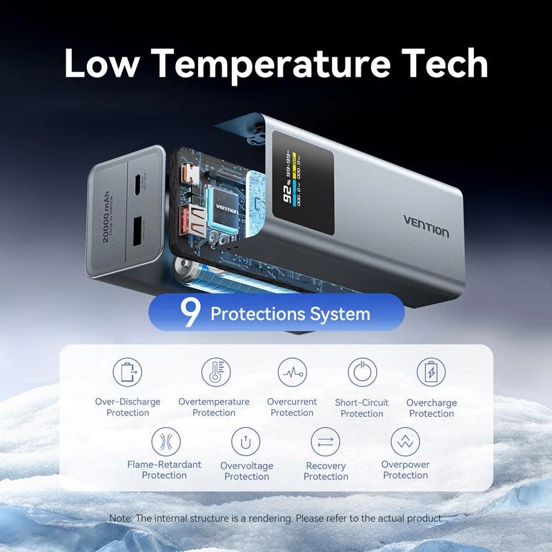 Power Bank USB 20000MAH 100W/FKCH0 Vention