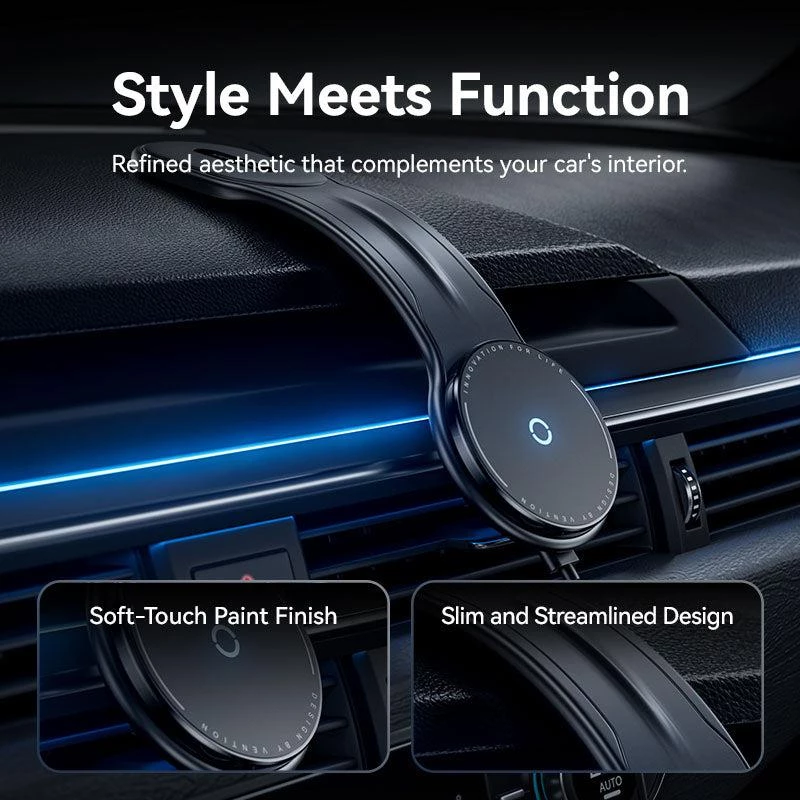 Mobile Charger Car MAGNETIC/WRL Black KSJB0 Vention