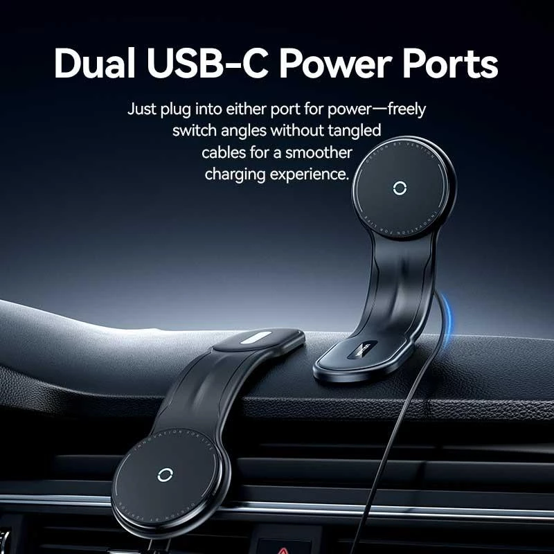 Mobile Charger Car MAGNETIC/WRL Black KSJB0 Vention