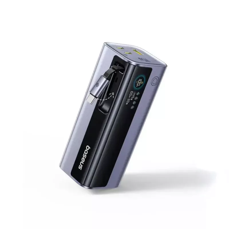Portable Power Bank Baseus EnerGeek GR11 20000 mAh LiPo 145W, 2× USB-C + 1× USB-A, 20V, Black