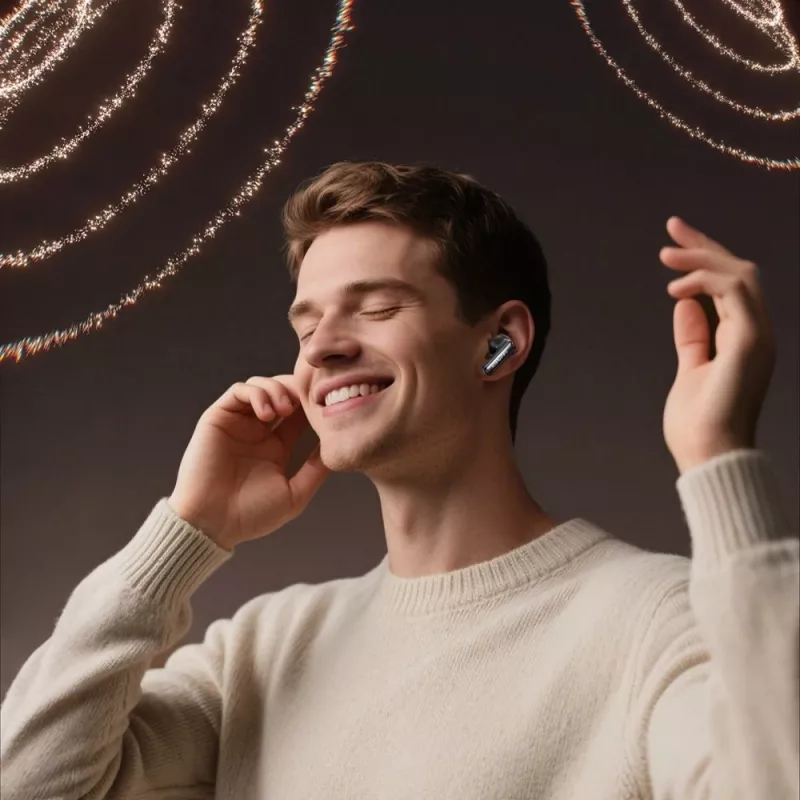 Awei Bluetooth headphones model ANC TA19 TWS with active noise cancellation, true wireless stereo, Bluetooth connectivity