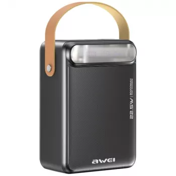 Power bank Awei P102K 80000 mAh 22.5W PD with 2× USB-C and 3× USB-A, black
