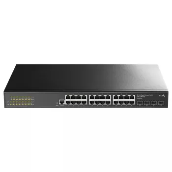 Managed L2 Gigabit Ethernet Switch Cudy GS2008S2 with 8 RJ-45 10/100/1000 Ports and 2 SFP, 1U Rackmount, Black
