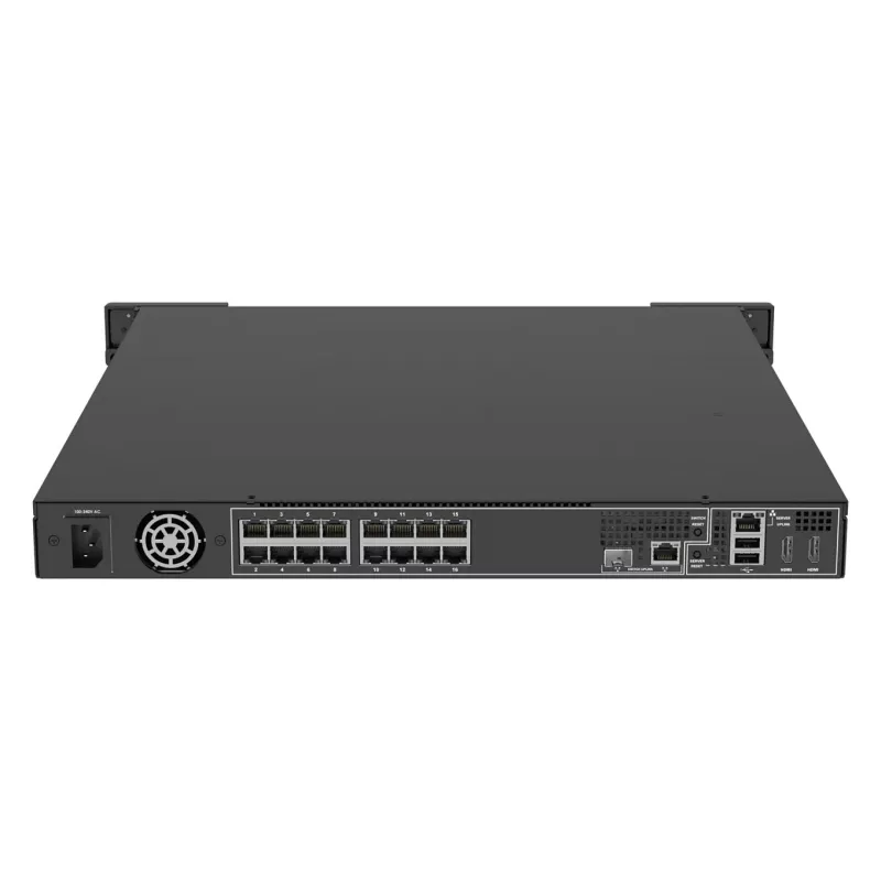 Network Video Recorder AXIS S2216 Mk II 16-channel, 4 TB HDD, 256 GB SSD, RAID 0/1/10, FIPS 140-2 L2, 1U, Black