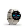 Smartwatch GARMIN Fenix 8 43 mm, 1.3 inch AMOLED 416×416, Touchscreen, Wi‑Fi, GPS, 32 GB, Gold case, Grey leather band
