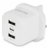 Dicota Power Supply - compact, Laptop - 32 Watt - 3 A - 3 Output Ports (USB-C, 2 x USB)