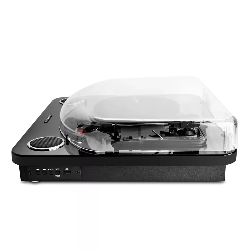 Belt-drive audio turntable Energy Sistem BlackSpin Black Transparent 33 45 78 RPM