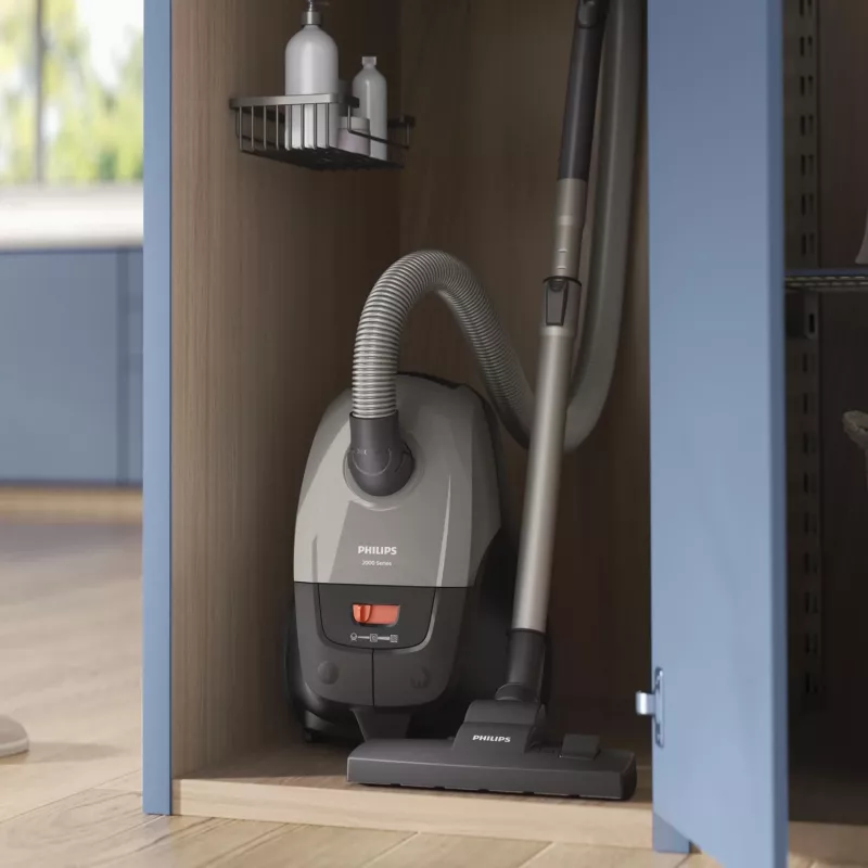 Cylinder vacuum Philips 2000 series XD2152/12 — 850 W, 3 L dust bag, HEPA filter, dry cleaning