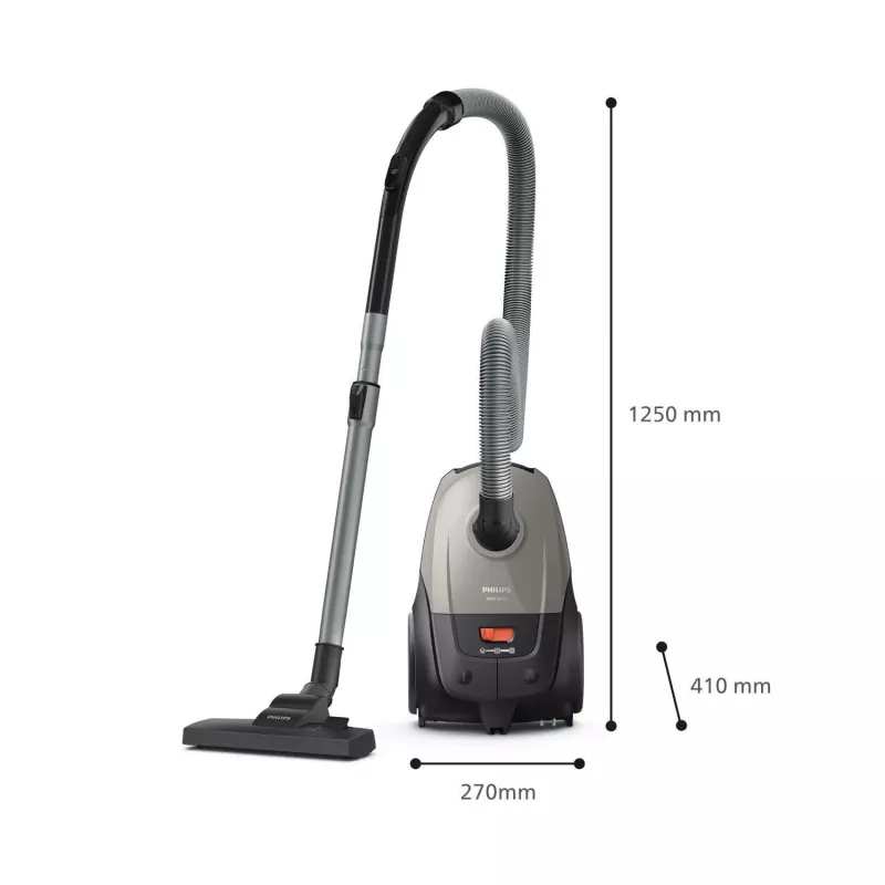 Cylinder vacuum Philips 2000 series XD2152/12 — 850 W, 3 L dust bag, HEPA filter, dry cleaning