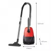 Cylinder vacuum Philips 1000 series XD1111/10, 800 W, dry cleaning, dust bag 3 L, HEPA, 77 dB
