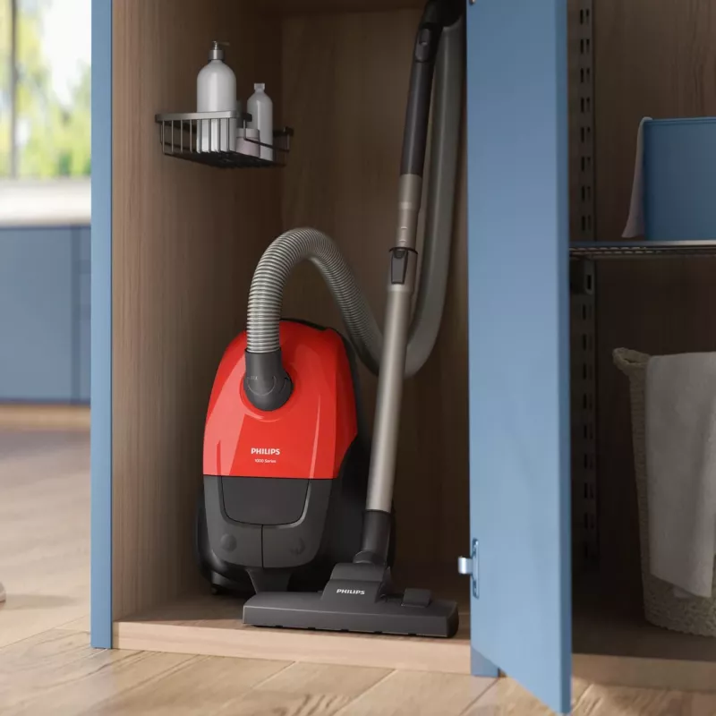 Cylinder vacuum Philips 1000 series XD1111/10, 800 W, dry cleaning, dust bag 3 L, HEPA, 77 dB