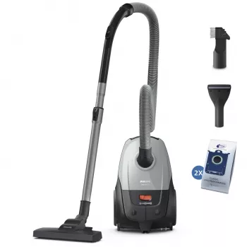 Cylinder vacuum Philips XD2142/12 — 850 W, 3 L dust bag, HEPA filter, dry cleaning