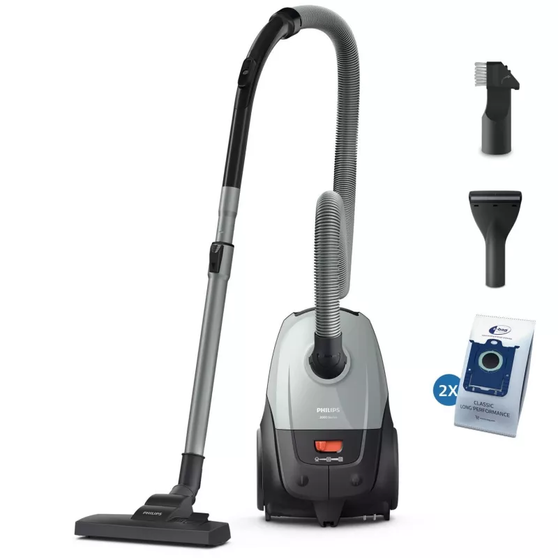 Cylinder vacuum Philips XD2142/12 — 850 W, 3 L dust bag, HEPA filter, dry cleaning