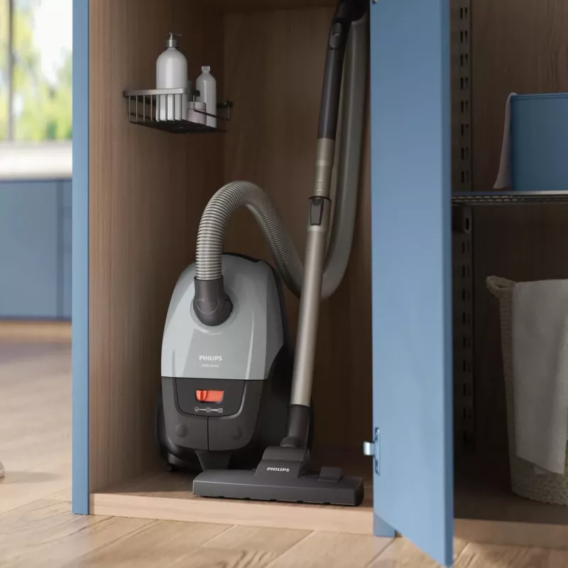 Cylinder vacuum Philips XD2142/12 — 850 W, 3 L dust bag, HEPA filter, dry cleaning