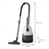 Vacuum Cleaner | PHILIPS | Input power 800 W | Dust capacity 3 L | Cylinder vacuum | Cleaning type Dry | Dust container Dust bag | Colour Black/Beige | XD1101/10