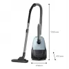 Cylinder vacuum Philips 2000 series XD1142/10 — 800 W, 3 L dust bag, HEPA filter, dry cleaning