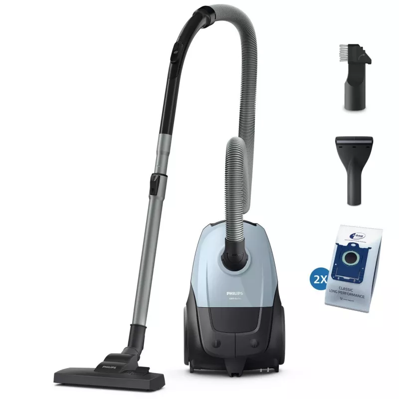 Cylinder vacuum Philips 2000 series XD1142/10 — 800 W, 3 L dust bag, HEPA filter, dry cleaning