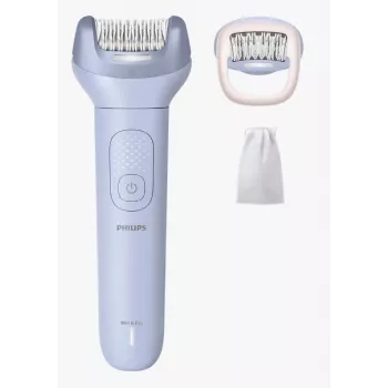 Epilator Philips 8000 Series BRE708/00 — cordless wet & dry, 32 tweezers, 2 speeds, blue
