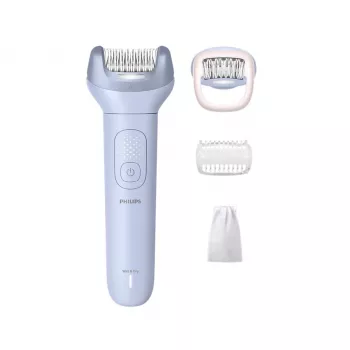 Epilator Philips 8000 Series BRE708/00 — cordless wet & dry, 32 tweezers, 2 speeds, blue