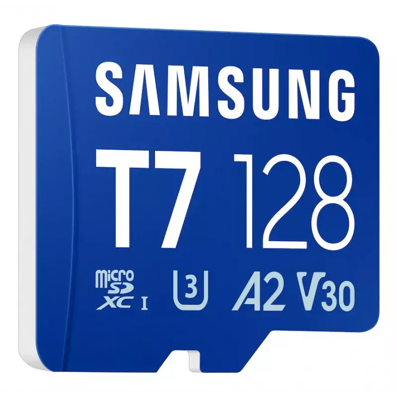 MicroSDXC memory card Samsung T7 128 GB UHS-I U3 V30 170 MB/s Blue