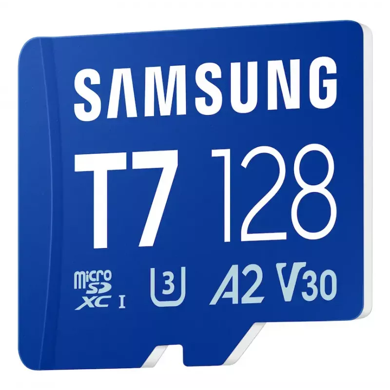 MicroSDXC memory card Samsung T7 128 GB UHS-I U3 V30 170 MB/s Blue