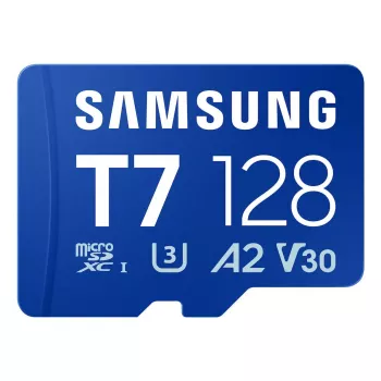 MicroSDXC memory card Samsung T7 128 GB UHS-I U3 V30 170 MB/s Blue