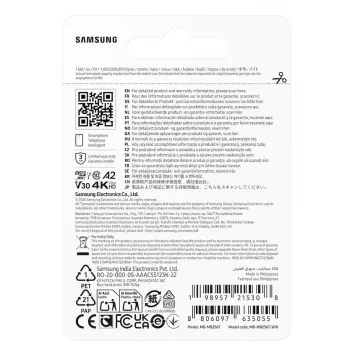 MicroSDXC memory card Samsung T7 256 GB UHS-I U3 V30 read 170 MB/s Blue