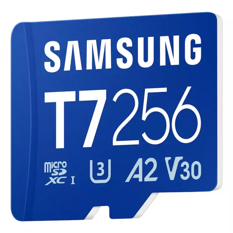 MicroSDXC memory card Samsung T7 256 GB UHS-I U3 V30 read 170 MB/s Blue