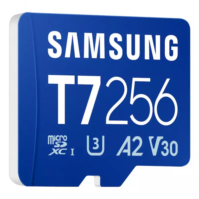 MicroSDXC memory card Samsung T7 256 GB UHS-I U3 V30 read 170 MB/s Blue