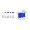 MicroSDXC memory card Samsung T7 256 GB UHS-I U3 V30 read 170 MB/s Blue