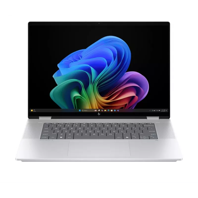 2-in-1 HP OmniBook X Flip NG AI 16-as0003nw laptop, 16 inch 3K OLED touchscreen, 32GB RAM, 1TB SSD, Windows 11 Home, Ultra 7 258V, Glacier Silver