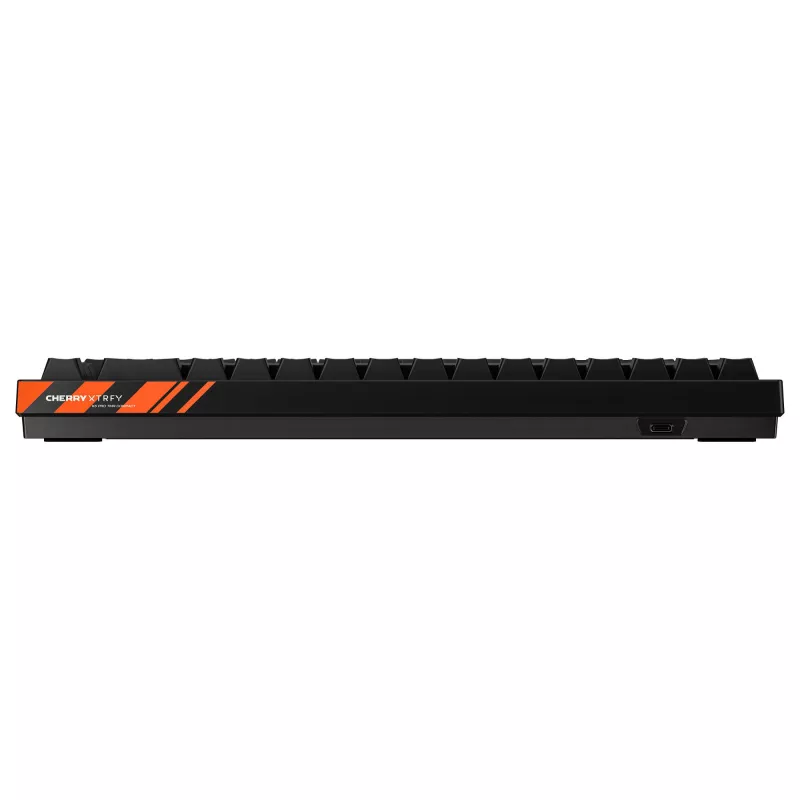 Mechanical gaming keyboard Cherry K5 PRO TMR COMPACT — 65% AZERTY, USB wired, RGB backlight, Black/Orange