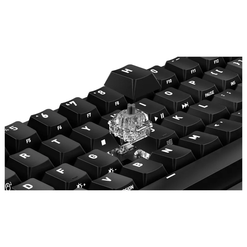 Mechanical gaming keyboard Cherry K5 PRO TMR COMPACT — 65% AZERTY, USB wired, RGB backlight, Black/Orange