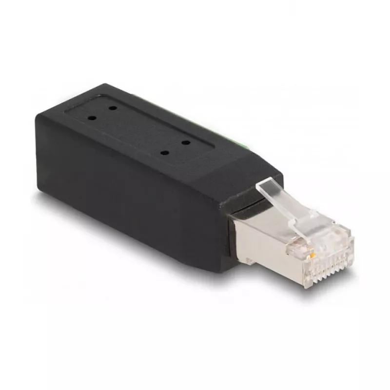 DeLOCK RJ45 plug Cat.5e to Terminal Block Adapter 90° angled