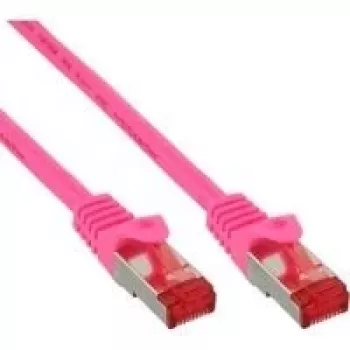 Patch Cable InLine S/FTP PiMF Cat6 250MHz RJ-45 to RJ-45 PVC copper pink 0.3 m
