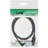 InLine USB 2.0 cable USB A male to Mini-USB B male, 90° up angled connectors, 1.5 m, black