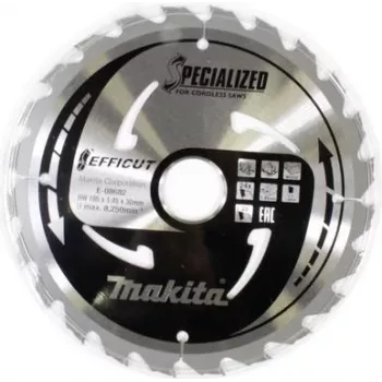 Makita Specialized EFFICUT - Circular Saw Blade - for Wood - 185 mm - 24 Teeth (E-08682)