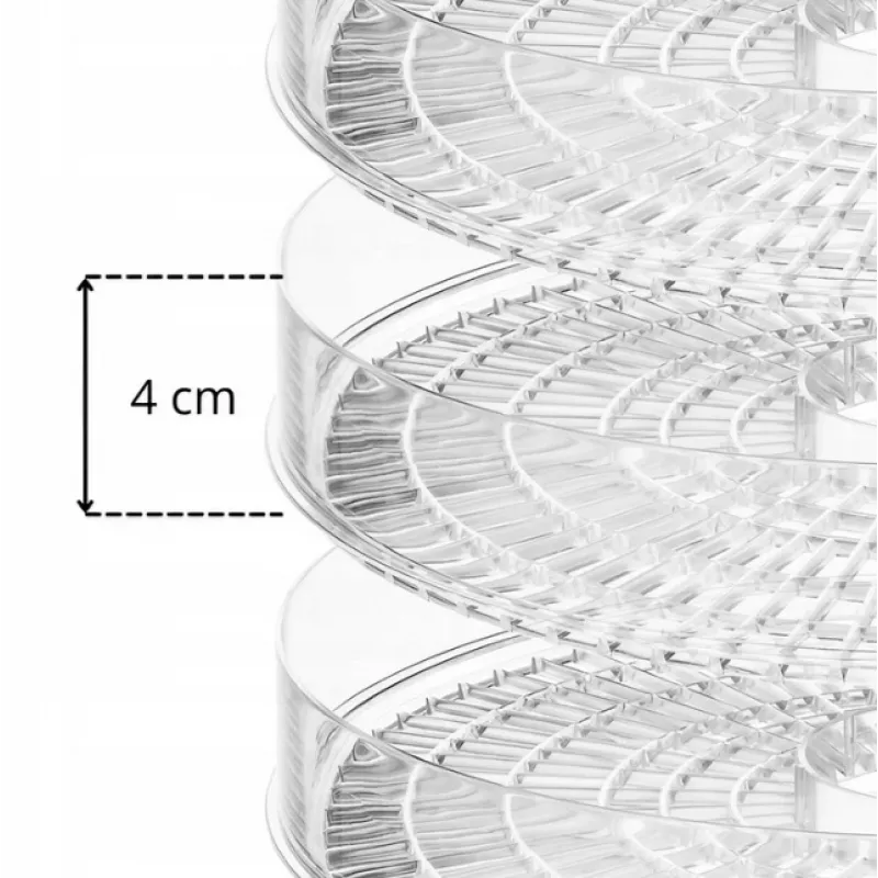 Extralink Home Large Food Dehydrator for Mushrooms, Fruit, Vegetables and Herbs Powerful Pro 500W + 5 Trays 27cm White