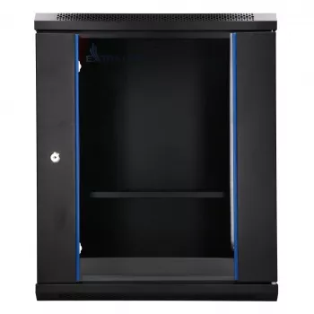 Extralink Lite 12U 530X400 WALL-MOUNTED Rackmount Cabinet Black With Shelf