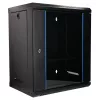 Extralink Lite 12U 530X400 WALL-MOUNTED Rackmount Cabinet Black With Shelf